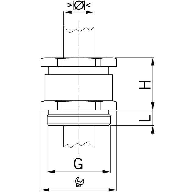 Asafdichting messing conform DIN 46320-C4-MS